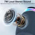 Remax Portable Wireless Bluetooth Speaker with RGB Light TWS Connectivity Waterproof Outdoor Speaker with AUX&TF-Card,FM Mode