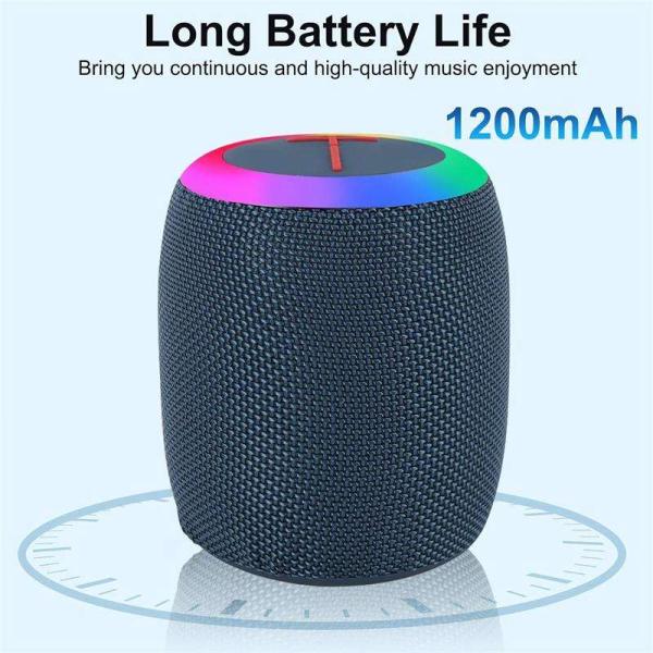 Remax Portable Wireless Bluetooth Speaker with RGB Light TWS Connectivity Waterproof Outdoor Speaker with AUX&TF-Card,FM Mode