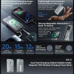 REMAX Walking·Phantom Series PD20W+QC22.5W Cabled Magnetic Wireless Charging Power Bank 10000mAh  RPP-580