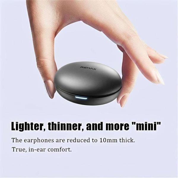 Remax Sleep Invisible Earphones Sleep True Wireless in Ear Headphones Soft & Snug Fit Overnight Sleep Earbuds for Side Sleepers