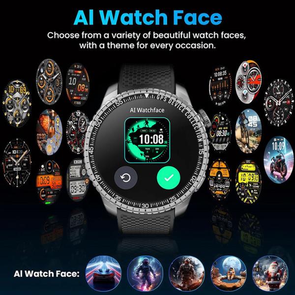 Remax GPS Smart Watch 5ATM Waterproof Smartwatch Reloj Phone Watch Smart Fitness Tracker Sport Smart Watch with GPS for Men